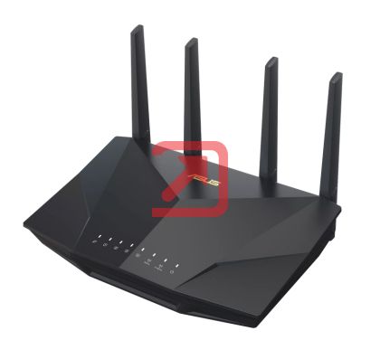 Рутер Asus Wireless Router, RT-AX5400, AX5400, Dual-Band, Tri-Core 1.5GHz CPU, 256MB/512MB Flash/RAM, Gigabit, AiProtection Pro, Adaptive QoS, VPN Fusion, IPTV, OFDMA, MU-MIMO, Beamforming, Link Aggregation, Port forwarding, AiMesh, Black