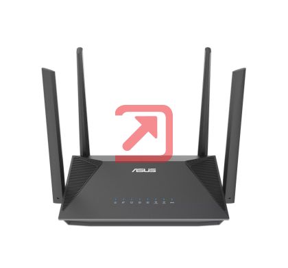 Рутер Asus RT-AX52, Dual-Band, Dual-Core 1.3GHz CPU, 128MB/256MB, Gigabit, Instant Guard, Traditional QoS, VPN server/client, IPTV, OFDMA, Beamforming, AiMesh