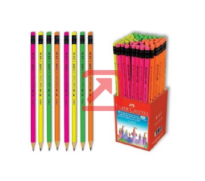 Молив Faber-Castell Candy 112800 HB, подострен, с гума