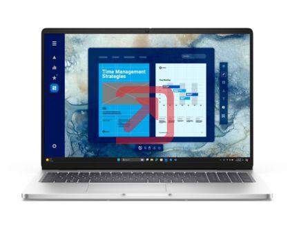 Лаптоп Dell Pro 16 PC16250, Intel Ultra 5 235U vPro(R) (12 TOPS NPU, 12cores, up to 4.9 GHz), 16" FHD+(1920x1200) 300nits AG, 32 GB: 1x32 GB, DDR5, 5600 MT/s, 512 GB SSD, Intel Graphics, FHD HDR IR Cam and Mic, Wi-Fi 6E, FPR, Backlit Kb, Win11 Pro, Silver