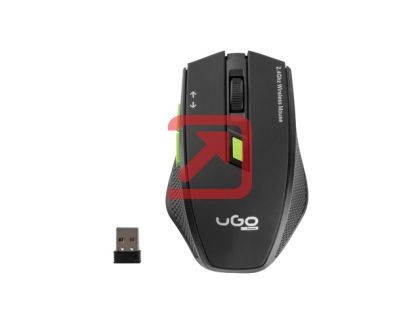 Мишка uGo Mouse MY-04 Безжична оптична, USB, Черна