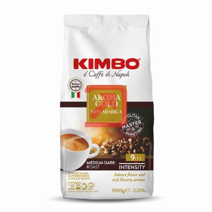 Кафе Kimbo Aroma Gold, на зърна, 1 kg