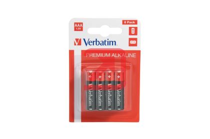 Батерия Verbatim ALKALINE BATTERY AAA 8 PACK (HANGCARD)