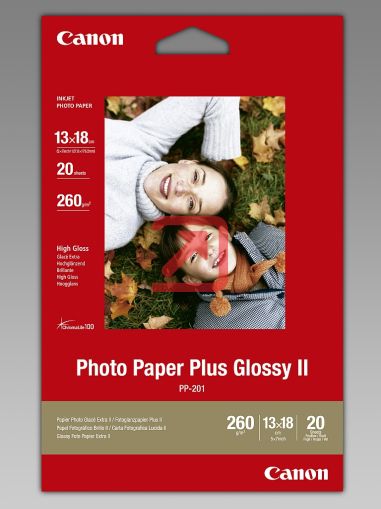 Хартия Canon Plus Glossy II PP-201, 13x18 cm, 20 sheets