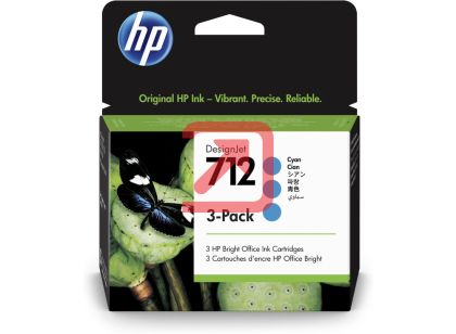 Консуматив HP 712 Cyan Ink Cartridge 3-Pack