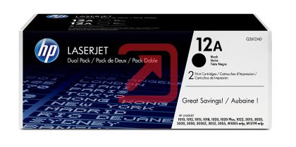 Консуматив HP 12A Black Dual Pack LaserJet Toner Cartridges