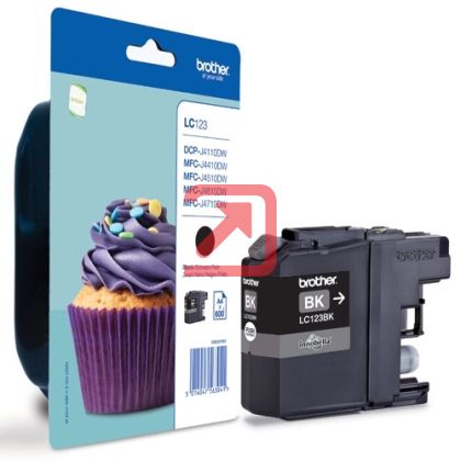 Консуматив Brother LC-123 Black Ink Cartridge for MFC-J4510DW