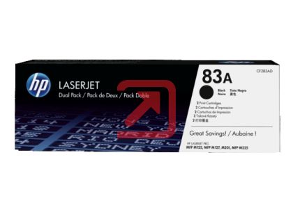 Консуматив HP 83A 2-pack Black Original LaserJet Toner Cartridge (CF283AD)