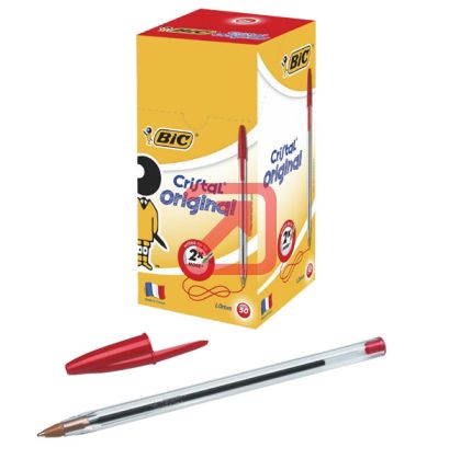 Химикалка Bic Cristal Medium 0.4 mm Червена