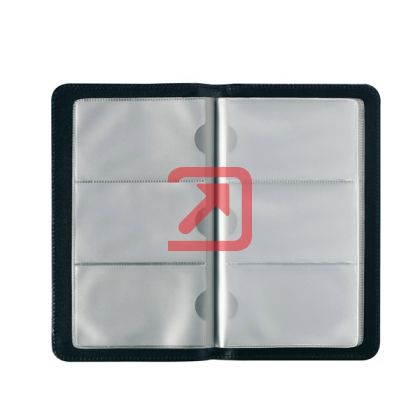 Визитник Herlitz За 96 визитки, 120x212x10 mm Черен