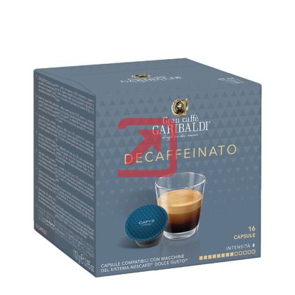 Кафе капсула Garibaldi Decaffeinato 16 бр., съвместими с Dolce Gusto