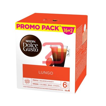 Кафе капсула NESCAFE Dolce Gusto Lungo 16+2 бр.