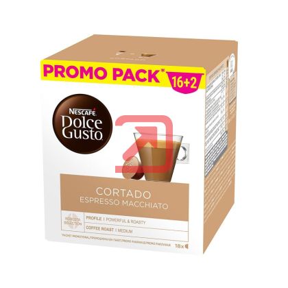 Кафе капсула NESCAFE Dolce Gusto Cortado Espresso Macchiato 16+2 бр.