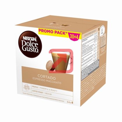 Кафе капсула NESCAFE Dolce Gusto Cortado Espresso 30+4 бр.