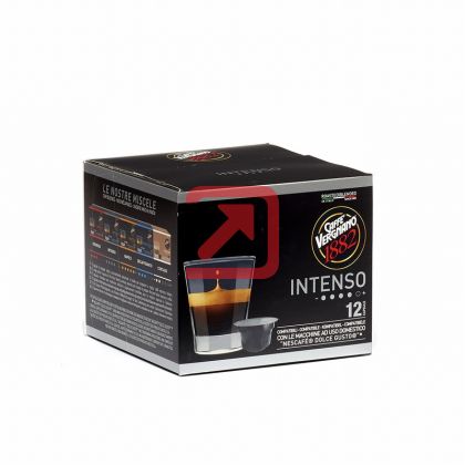 Кафе капсула Vergnano Coffee Intenso 12 бр., съвместими с Dolce Gusto