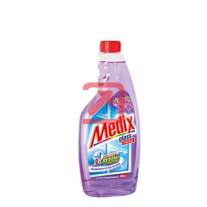 Почистващ препарат за прозорци Medix Glass Пълнител 500 ml Lilac