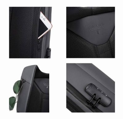 Раница за лаптоп BANGE SCALA Grey Stone 3 джоба, 15.6“, 18 л