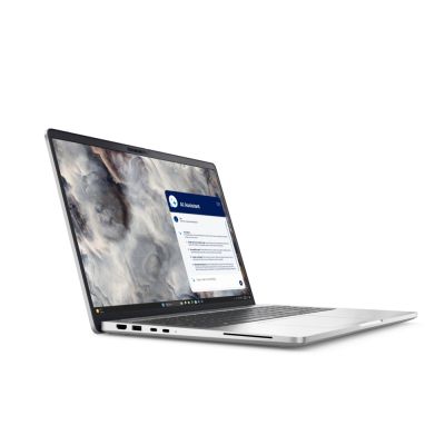 Лаптоп Dell Pro 16 Plus PB16250, Intel Core Ultra 7 265U (12 TOPS NPU, 12C, up to 5.3 GHz), 16.0" FHD+ (1920x1200), AG 300 nit, 1x16 GB, DDR5, 5600 MT/s, 512 GB SSD, Integrated graphics, FHD HDR + IR Cam, FPR, Wi-Fi 6E, Backlit Kb, Win11 Pro, Aluminum, 3Y