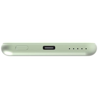 Външна батерия Verbatim MCP-5GN Power Pack 5000 mAh with UBS-C PD 20W / Magnetic Wireless Charging 15W Green