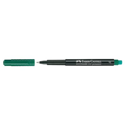 Универсален перманентен OHP маркер Faber-Castell 1513 F 0.6 mm Зелен