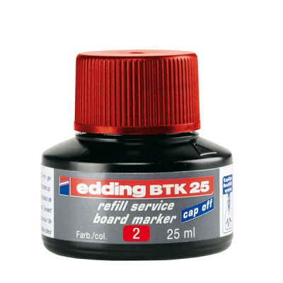 Мастило Edding BTK-25 За маркери за бяла дъска, 25 ml Червено