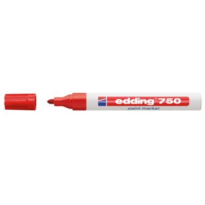 Paint маркер Edding 750 Объл връх 2-4 mm Червен