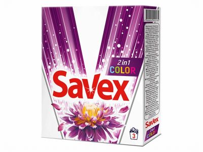 Прах за пране Savex 2в1 Color 0.3 kg