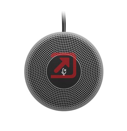 Микрофон Logitech MeetUp Expansion Mic, Mute Button, Black