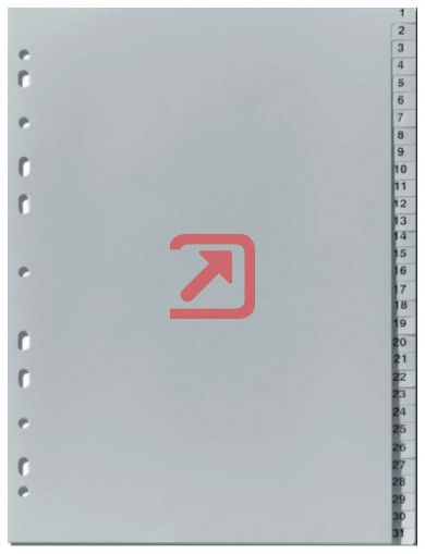 Разделител PP A4, 1-31