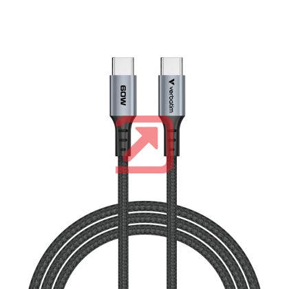 Кабел Verbatim Sync & Charge USB-C to USB-C 60W 120 cm