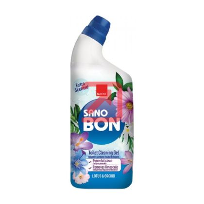 Препарат за тоалетна SanoBon WC Гел, 750 ml, Lotus & Orchid
