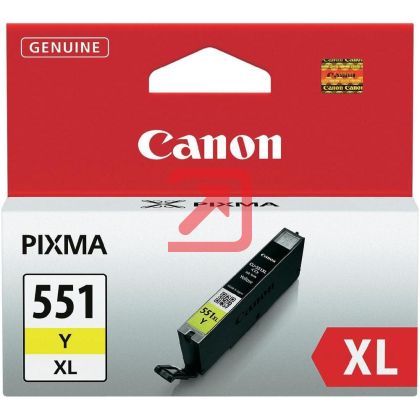 Консуматив Canon CLI-551XL Y + Canon Plus Glossy II PP-201, 10x15 cm, 100 sheets