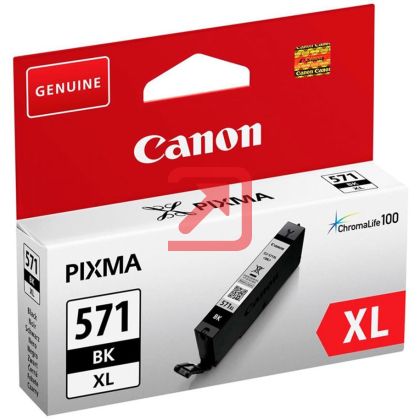 Консуматив Canon CLI-571XL BK + Canon Plus Glossy II PP-201, 10x15 cm, 100 sheets