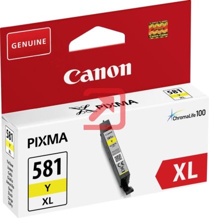 Консуматив Canon CLI-581 XL Y + Canon Plus Glossy II PP-201, 10x15 cm, 100 sheets