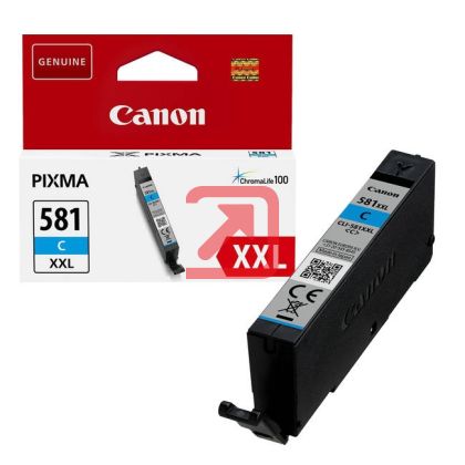 Консуматив Canon CLI-581 XXL C + Canon Plus Glossy II PP-201, 10x15 cm, 100 sheets