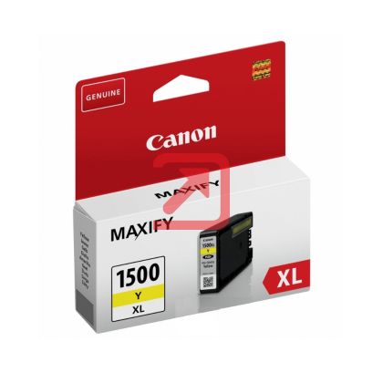 Консуматив Canon PGI-1500XL Y + Canon Plus Glossy II PP-201, 10x15 cm, 100 sheets + Canon Plus Glossy II PP-201, 10x15 cm, 100 sheets