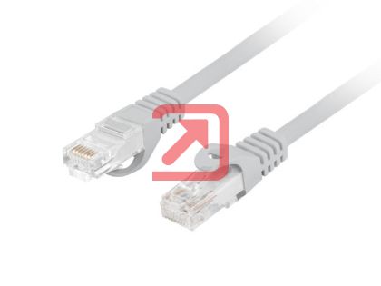 Кабел Lanberg patchcord CAT.6 utp lszh cu 10m grey fluke passed