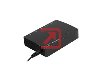 Комутатор Lanberg switch dsp3-1005-60w 5x 1GB poe+ (4 port poe 30w/port max 60w) unmanaged desktop