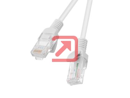 Кабел Lanberg patch cord CAT.5E 2m, grey