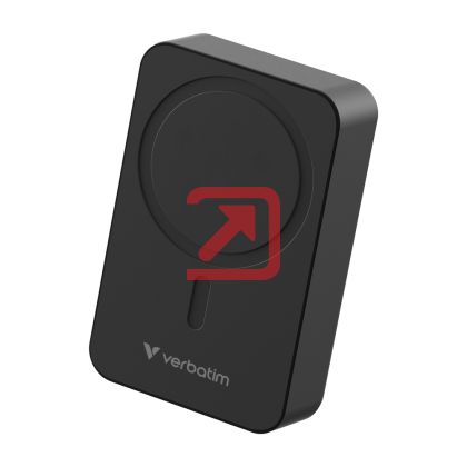 Външна батерия Verbatim Charge 'n' Go Essentials Power Bank Magnetic Wireless 20000mAh Black
