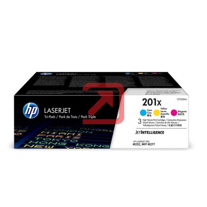 Консуматив HP 201X 3-pack High Yield Cyan/Magenta/Yellow Original LaserJet Toner Cartridges