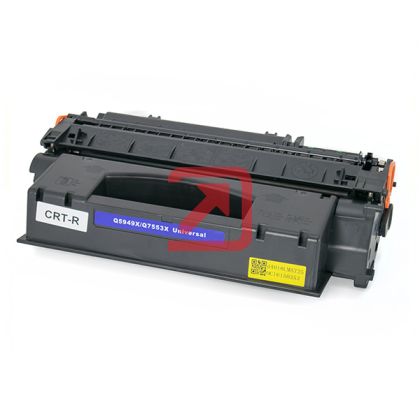 Тонер касета универсална Black HP no. 49X Q5949X 53X Q7553X CRG-715H CRG-708H Съвместим консуматив, голям капацитет 7 000 стр.