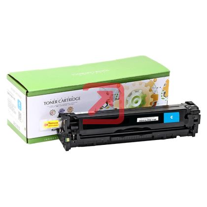 Тонер касета универсална Static Control Cyan HP no. 125A CB541A 128A CE321A 131A CF211A CRG-716C CRG-731C SUPER PREMIUM Съвместим консуматив, стандартен капацитет 1 400 стр.