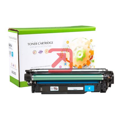 Тонер касета универсална Static Control Cyan HP no. 507A CE401A CRG-732C SUPER PREMIUM Съвместим консуматив, стандартен капацитет 7 000 стр.