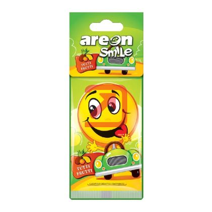 Ароматизатор за кола Ареон Smile Тути Фрути, хартиен