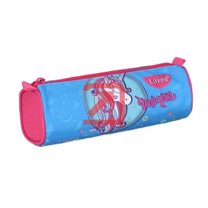 Несесер Lared Еднорог Без пълнеж, цилиндър с един цип 21.5x6x6 cm