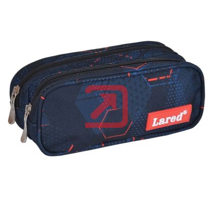 Несесер Lared Grunge Без пълнеж, двоен с два ципа 20.5x7x9 cm