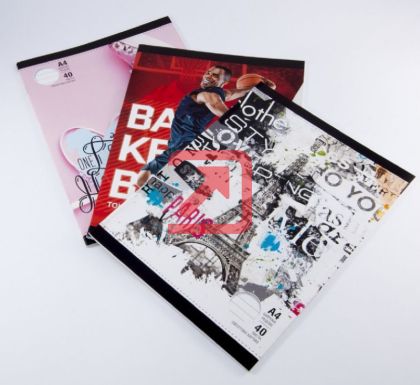 Тетрадка Multiprint Меки корици, А4 40 л. с широки редове