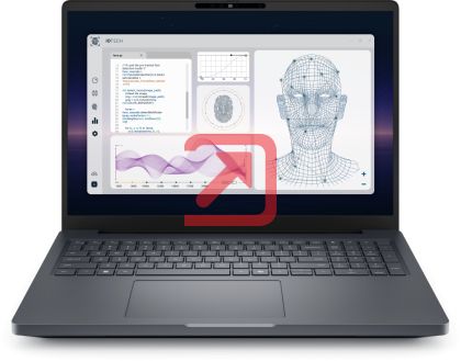 Лаптоп Dell Pro Max 16 Plus MB16250, Intel Ultra 7 265HX, vPro (13TOPS NPU, 20 cores, up to 5.30 GHz), 16", FHD+ (1920x1200) VRR 120Hz, 500nits, 32GB: 2x16GB 6400 MTs DDR5, 1TB SSD, NVIDIA RTX PRO 2000 8GB GDDR7, 8MP IR Cam and Mic, Wi-Fi 7, FPR, Backlit 