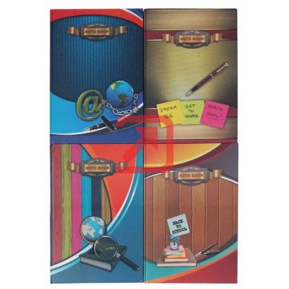 Тетрадка NOTE BOOK Шити и лепени твърди корици, офсет, А4 100 л. с широки редове